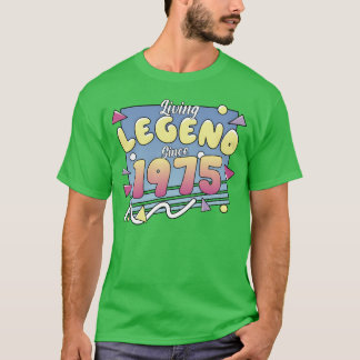 T-shirt Légende Vivante Depuis 1975 80shemed Anniversaire
