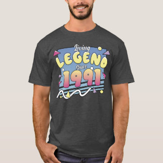 T-shirt Légende Vivante Depuis 1991 80 ans Anniversaire vi