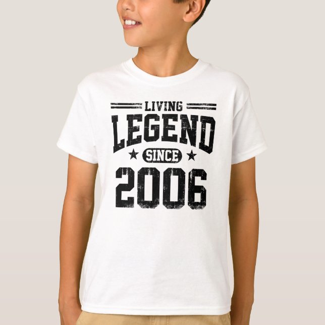 T-shirt Légende vivante depuis 2006 (Devant)