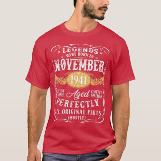 T-shirt Légendes de décoration pour 80e anniversaire Nés e