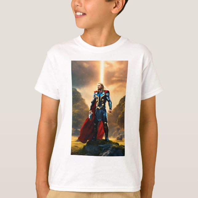 T-shirt "Légendes de la vaillance : l'ascension des superh (Devant)