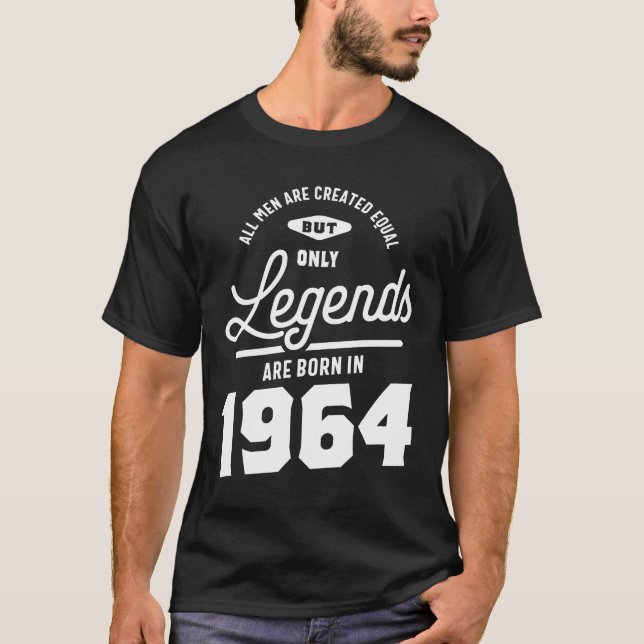 T-shirt Légendes Depuis 1964 Cadeau Anniversaire (Devant)