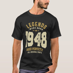 T-shirt Légendes Né en 1948 75e anniversaire
