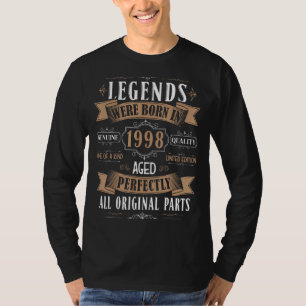 T-shirt Légendes Né En 1998 24e Anniversaire 24 Ans Bd