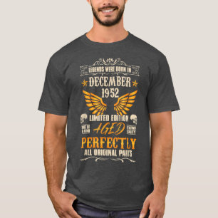 T-shirt Légendes sont nées en Décembre 1952 - Rock Biker 7