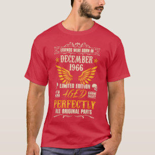 T-shirt Légendes sont nées en Décembre 1966 - Rock Biker 5