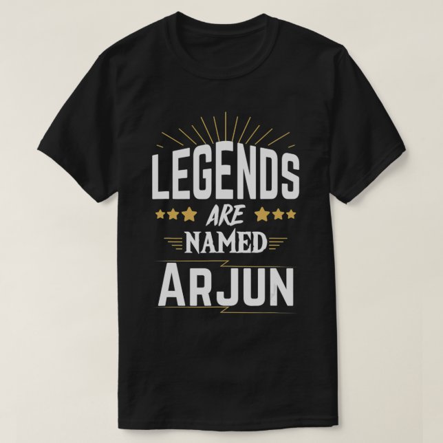 T-shirt Legends Are Named Arjun  (Design devant)