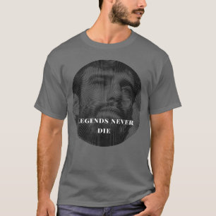 T-shirt "Legends Never Die" Leandro Lo Memorial Line Art
