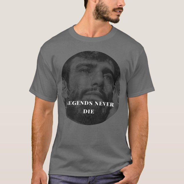 T-shirt "Legends Never Die" Leandro Lo Memorial Line Art (Devant)
