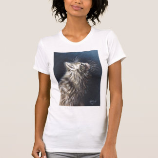 T-shirt léger de chat de ragondin du Maine d'ange