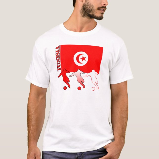T-shirt léger de la Tunisie du football (Devant)