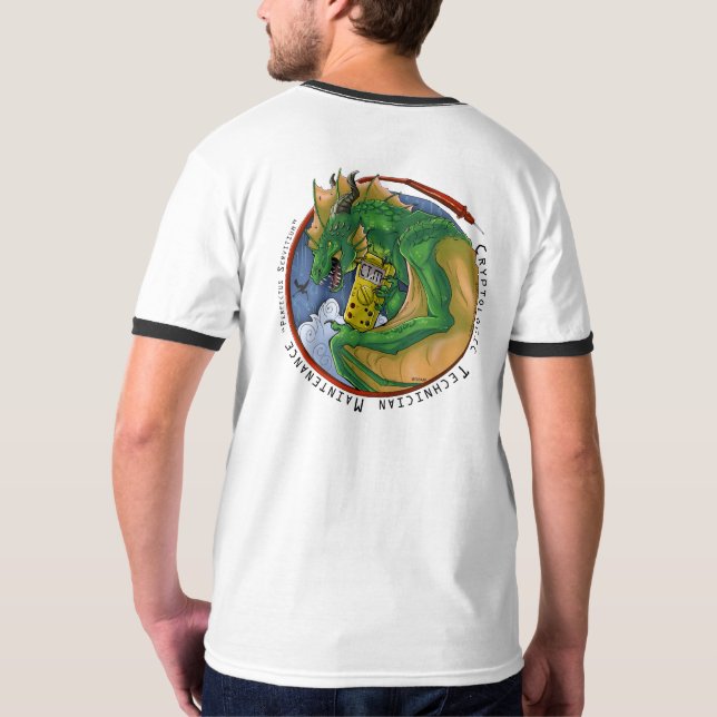 T-shirt léger unilatéral de "pièce de monnaie" de (Dos)