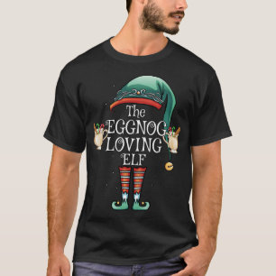 T-shirt L'Eggnog Aimant Elf Matching Famille Amusant Chris