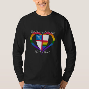 T-shirt L'Eglise épiscopale vous aime FIERTÉ LGBTQ