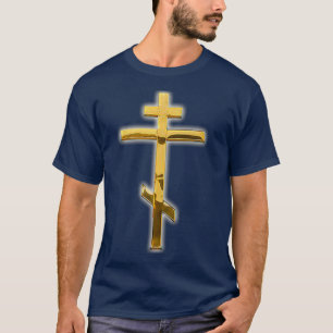 T-SHIRT L'ÉGLISE ORIENTALE ORTHODOXE TRAVERSE LE GRECQUE 