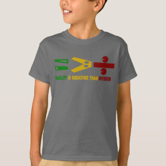 T-shirt l'égualité est plus grande que la division