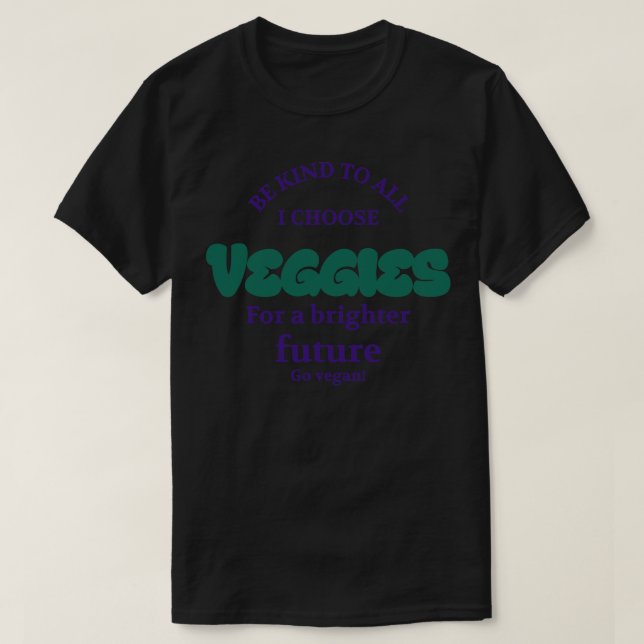 T-shirt Légume végétalien (Design devant)