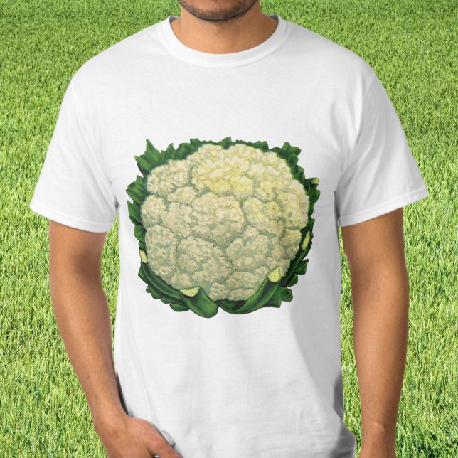 T-shirt Légumes alimentaires anciens chou-fleur (Créateur téléchargé)