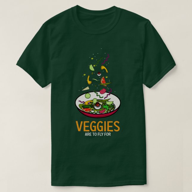T-shirt Légumes Cadeau végétarien (Design devant)