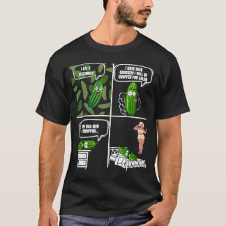 T-shirt Légumes Concombre Adulte Sarcasme Humour Concombr