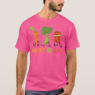 T-shirt Légumes en course Carotte Brocoli Poivron Coureur