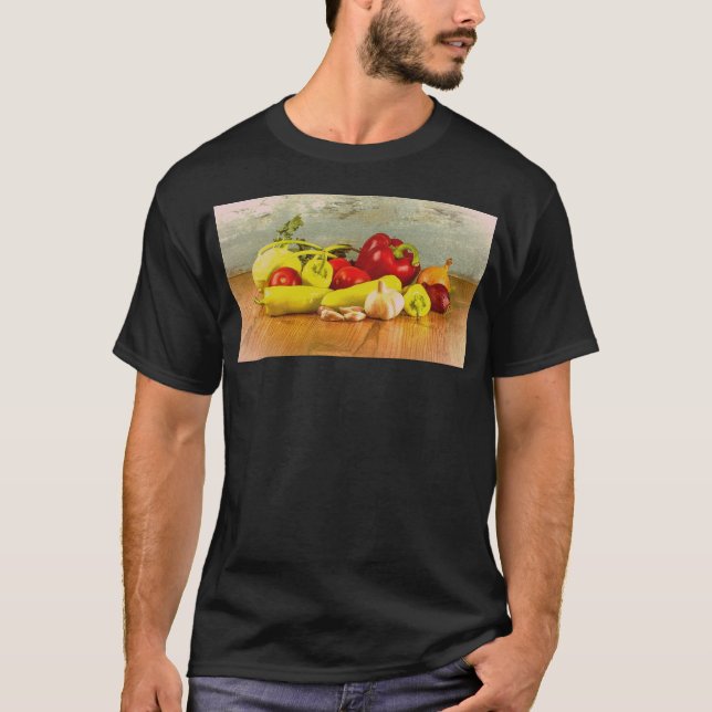 T-shirt "Légumes" jolie photo. Commandez dès maintenant  (Devant)