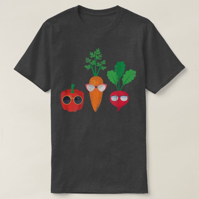 T-shirt Légumes Légume Végétarien Véganisme Distr (Design devant)