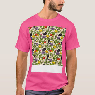 T-shirt Légumes Motif sans joint Veggie Leafy Green Sala