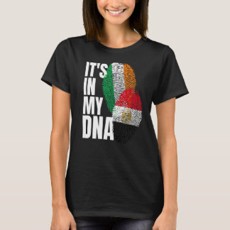 T-shirt L'Egypte Et L'Irlande Mélangent Le Patrimoine Du D