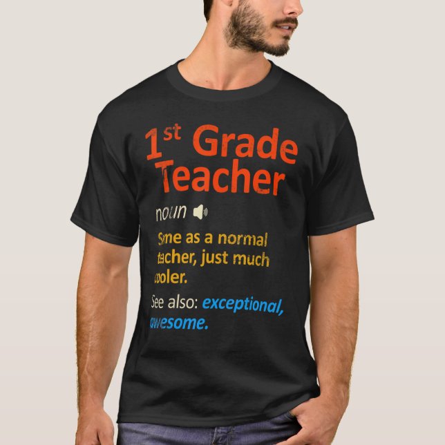 T-Shirt Lehrer der ersten Klasse (Vorderseite)