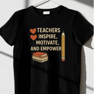 T - Shirt "Lehrer Inspirierte, motivieren und Empo