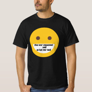 T-shirt Leider unpassend - Tut mir Leid Emoji
