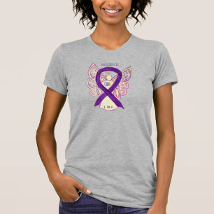 T-shirt Leiomyosarcoma (LMS) Sensibilisation Ribbon Angel 