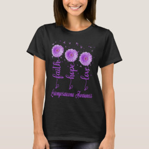 T-shirt leiomyosarcome foi espoir amour fleur marguerite