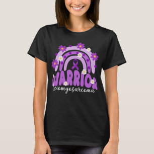 T-shirt Léiomyosarcome super LMS guerrier fleur arc-en-cie