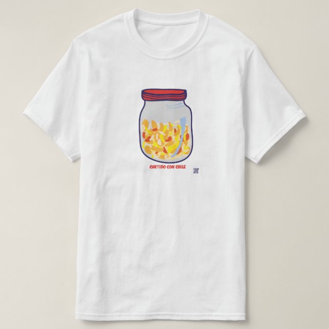 T-shirt L'El Salvador, chemisette Bronzé avec le Chili (Design devant)