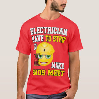 T-shirt L'électricien doit se dédouaner pour que les fins 