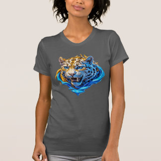 T-shirt "L'élégance sauvage : le léopard aquatique"