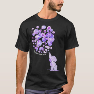 T-shirt L'éléphant Bombarde violet Surdose Aware