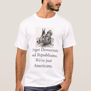 T-shirt l'éléphant d'âne, oublient Démocrate et Republ