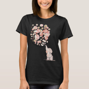 T-shirt L'éléphant souffle sur les ballons de pêche Cancer