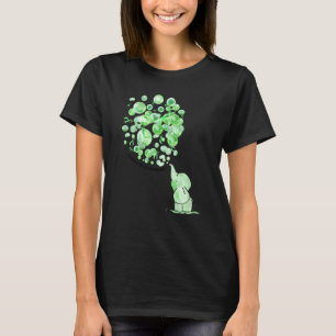 T-shirt L'éléphant souffle sur les ballons verts Cérébral
