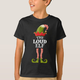 T-shirt L'Elfe Loud drôle Famille de jumelage de Noël