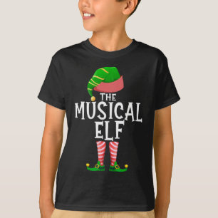 T-shirt L'Elfe Musical Correspondant Famille de Noël Pa