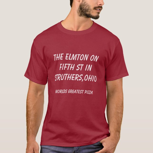 T-shirt L'ELMTON sur CINQUIÈME St dans STRUTHERS, OHIO, (Devant)
