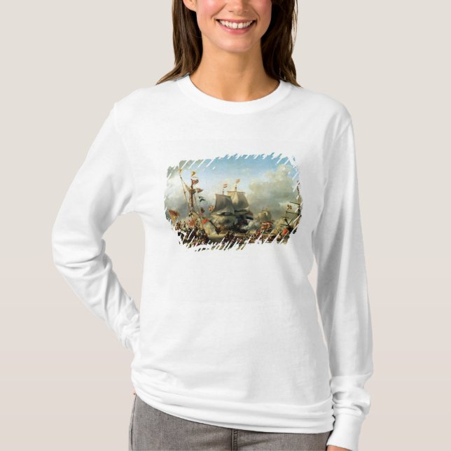 T-shirt L'embarquement de Ruyter et de William de Witt (Devant)
