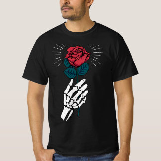 T-shirt L'embrace de Squelette : Les sous-vêtements Roses