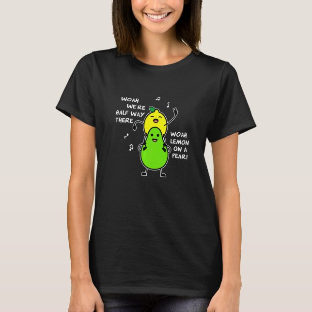 T-shirt Lemon On A Pear   Foodie Lyric (Devant)