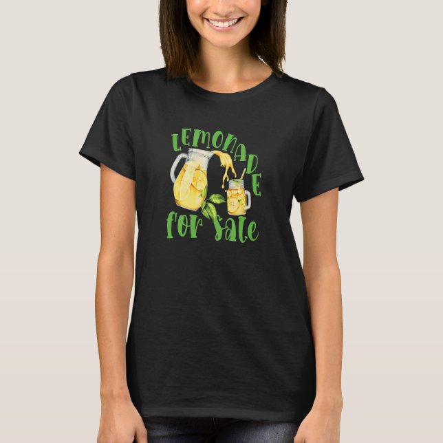 T-shirt Lemonade For Sale For Summer Sales Stand (Devant)