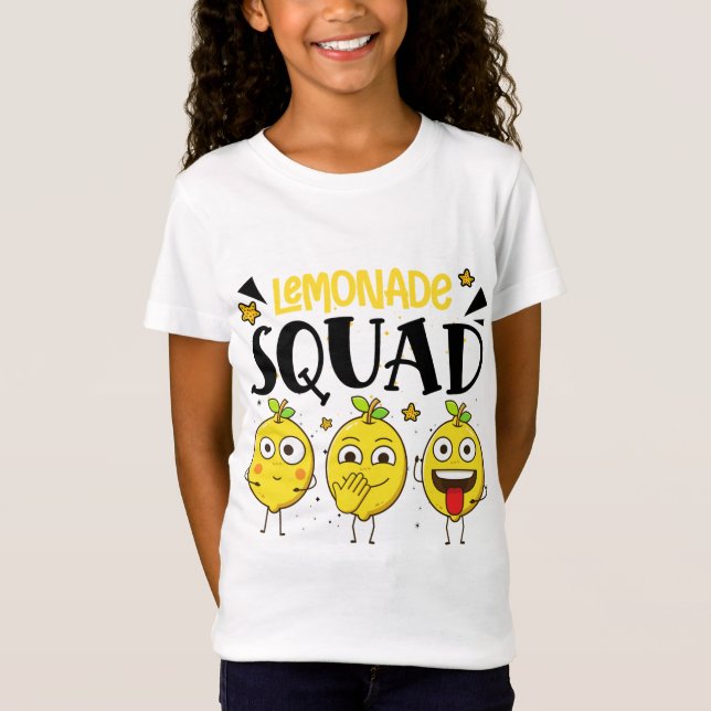 T-Shirt Lemonade Squad Été Drôle Amateurs de Fruits de cit (Devant)